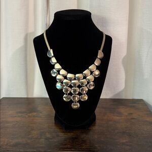 Express Gold Tone Tiered Necklace